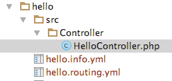 The controller class in the src controller directory